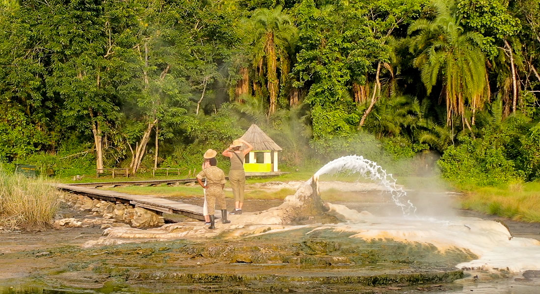 Sempaya Hot springs in Semuliki National Park